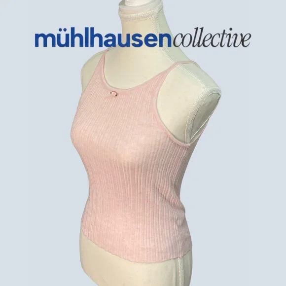 NWT Wild Fable Pink Ribbed Tank Top - Picture 2 of 5